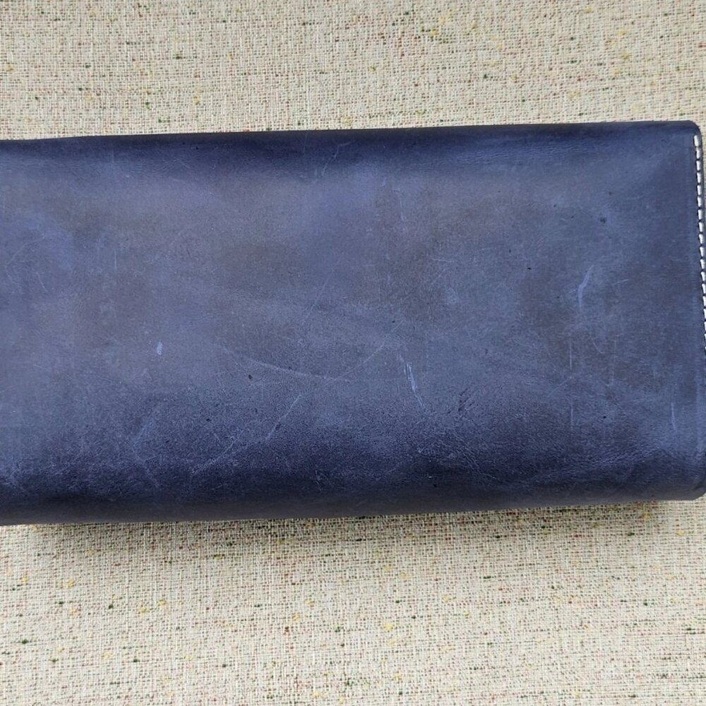 Genuine Leather Tissue Box Handmade Blue Leather Box for Tissue New - Picture 9 of 14